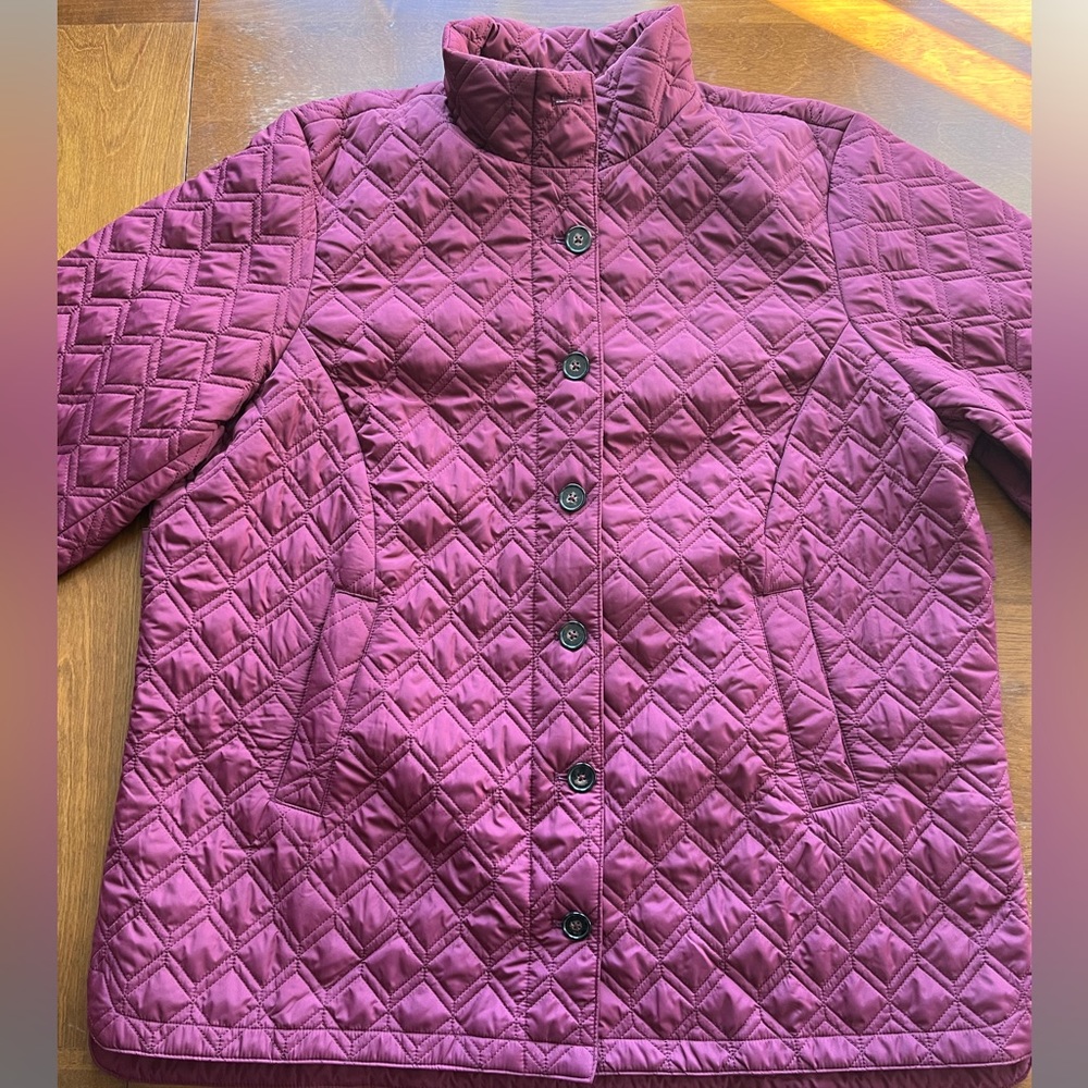 Lands’ End Women’s Plus size insulated packable quilted barn jacket 2X/P